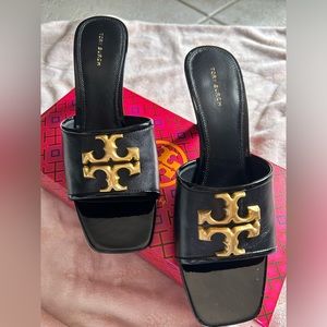 Tory Burch Eleanor Heeled Mule NIB Sz 9